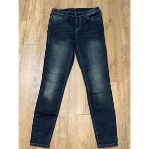 True Religion Halle Mid‎ Rise Super Skinny Jeans Dark Wash Size 29